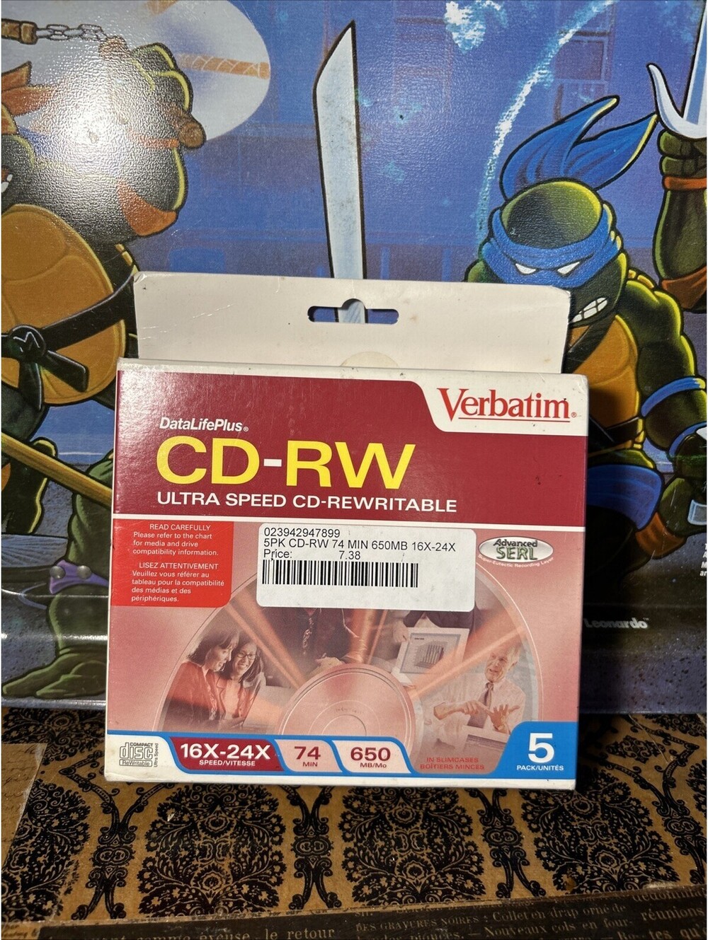 Verbatim Datalifeplus CD-RW High Speed Rewritable 5pk